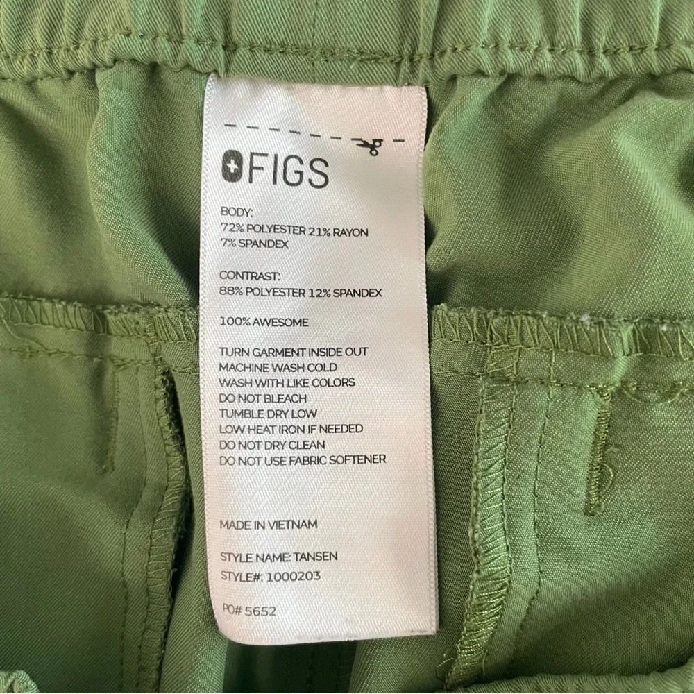 FIGS Tansen Jogger Scrub Pants Men’s XL Olive‎ Green